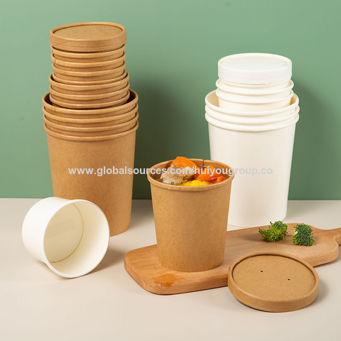 Buy Wholesale China Paper Soup Cups Custom Printed Disposable Round ...