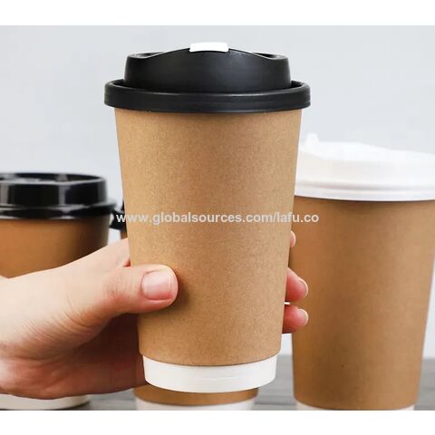 HD 16oz White Double Wall Insulated To Go Coffee Paper Cup - 500 Pcs – HD  Bio Packaging