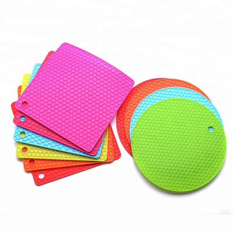 Round Silicone Pot Holders Heat Resistant Trivet Mat - China Table