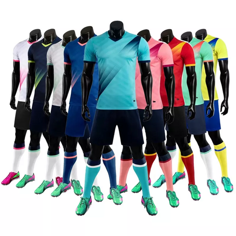 Football Training Shirts Design Sublimation Digital Printing Men's Stripe  Soccer Team Jersey Wear