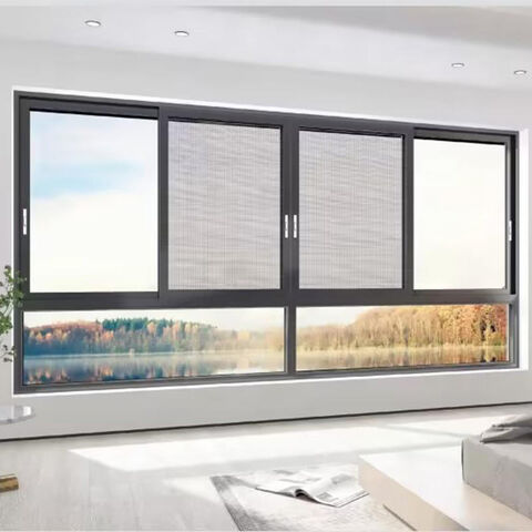 Prehung Aluminum Alloy Glass Sliding Windows For Villa Double-layers ...