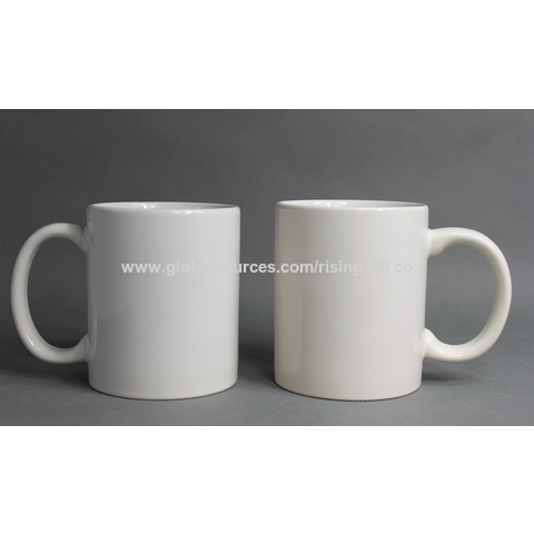 Black Ceramic Sublimation Coffee Mug with Printable White Area 11 oz