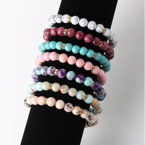 Wholesale Bracelets Bulk Bracelets Stretch Bracelet Bulk - Etsy |  Multicolor bead bracelet, Beaded bracelets, Girly bracelets