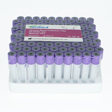 Trummed Manufacturer Sales Vacuum Blood Collection Edta Tube Disposable ...