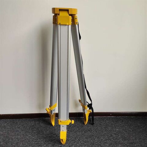 Flat Head Single Screw Lock Aluminum Tripod For Theodolite Gnss And ...