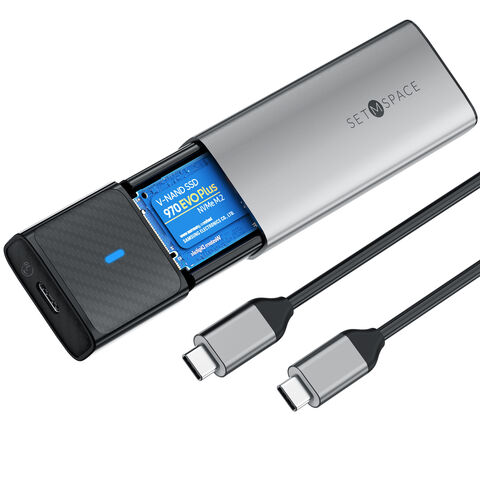Lecteur de boîtier SSD SATA M.2 NVMe, 10Gbps, USB C 3.1 Gen2