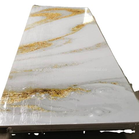 China High Quality UV Coated Decoration Marble Pvc Sheet Suppliers