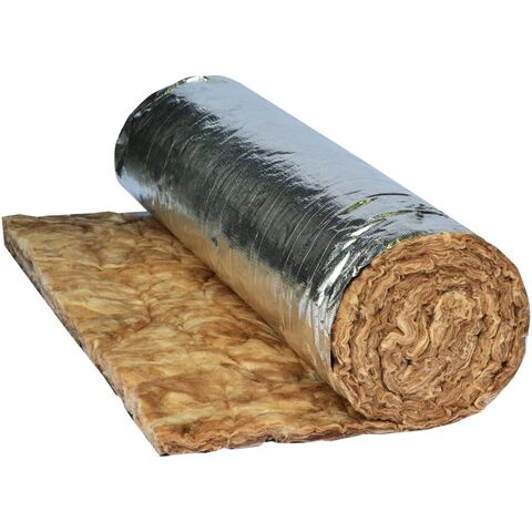 No Formaldehyde Glass Wool Blanket With Aluminium Foil Glasswool