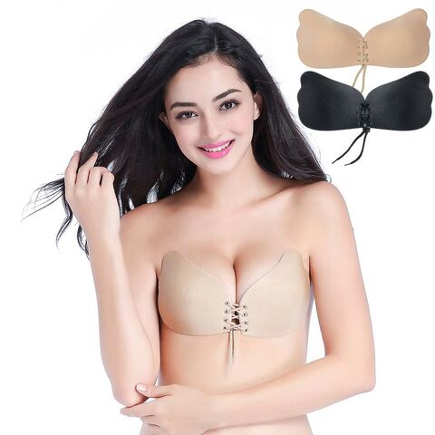 Bulk Buy China Wholesale Invisible Wing Bra Adhesive Silicon Bra Nude Boob  Tape Soutien Gorge Strapless Bra $1.5 from Yiwu Tina Crafts Co., Ltd.