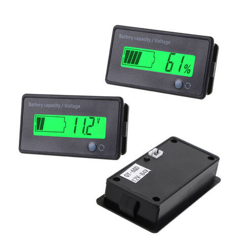 Buy Wholesale China 12-84v Gy-6d Battery Capacity Display Tester Waterproof  Voltage Monitor Gauge Indicator Percentage Voltage Meter Lcd Display & Dc  8v 12v 24v 36v 48v 72v Battery Meter Battery at USD