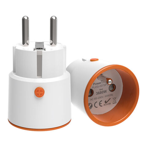 Tuya Zigbee 3.0 16a 220v Socket Plug Voltage Meter Smart French Standard Zigbee  Plug - Buy China Wholesale Zigbee Plug $6.5