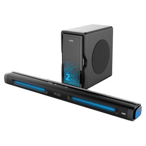 Dolby Audio 2.1CH High-Power LED-Licht True Stereo Bluetooth Soundbar mit DSP und starkem Bass