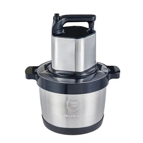 Picadora de Carne Elétrica Industrial 6L, Misturador de Alimentos, Picador de Carne em Aço Inoxidável