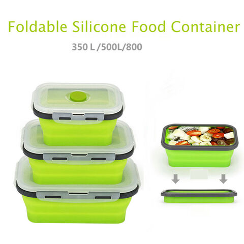 Achetez en gros Odm Pliable En Silicone Récipient De Nourriture Portable  Bento Boîte à Lunch Microware Maison Cuisine En Plein Air Récipient De  Nourriture Boîte Chine et Récipient Alimentaire à 1.21 USD
