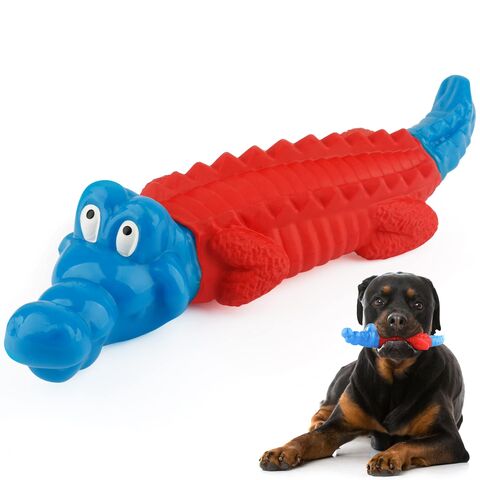Buy Squeaky Dog Toys Ball for Aggressive Chewers, Indestructible and  Durable Interactive Pet Dog Rubber Ball, Dog Toys Chew Ball with Squeaker  for Large and Medium Dogs Breed (Blue Ball) Online at