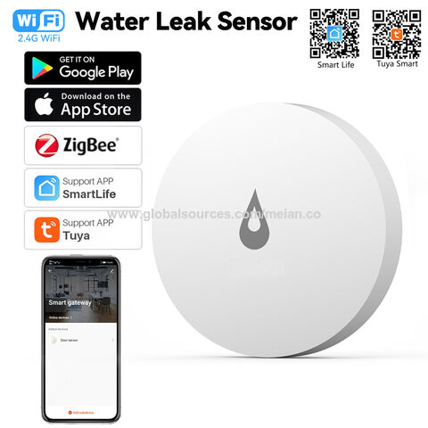 Tuya Smart Life APP WIFI Water Leak Sensor Detector Wireless Home Alarm  Security