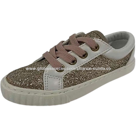 Chaussures d'école pour filles, chaussures antidérapantes à paillettes et motifs de dessins animés for sale at factory direct price