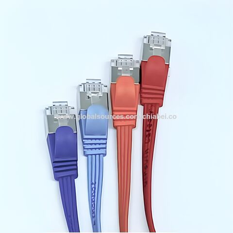 CAT7 Flat Stranded Shielded RJ45 Plug for 32 AWG Cable