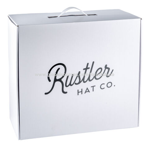 Wholesale luxury large white cardboard round hat packaging gift box Set 3  wholesale From m.