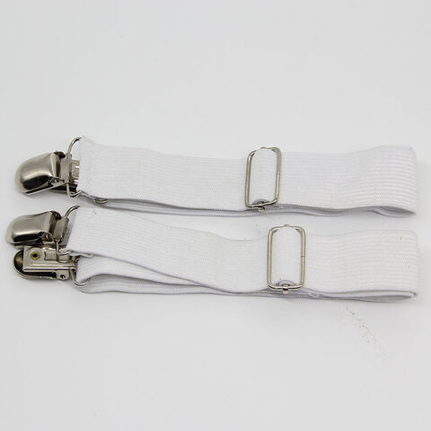 4 Adjustable Elastic Boot Straps With Pant Clips Stirrups Leg Holder Tuck  for sale online
