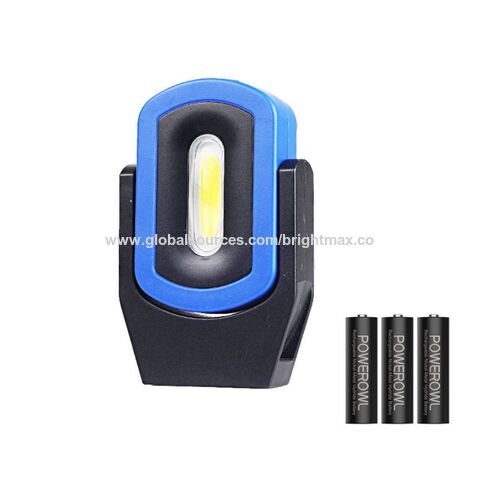 Lámpara de inspección LED COB de 3W, portátil, con 3 pilas AAA, base magnética, giratoria 360° e impermeable, ideal para trabajos. for sale at factory direct price
