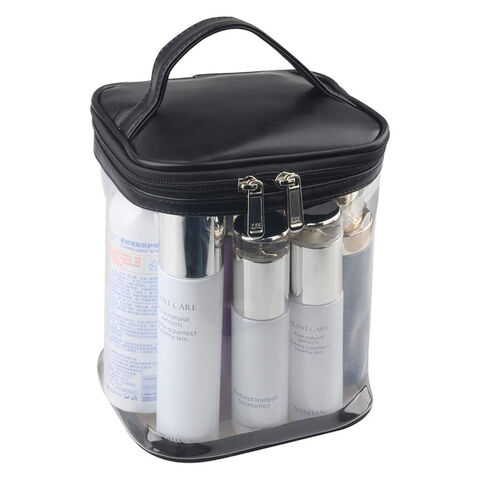 Nice Quality Clear Makeup Bag with Inner Pocket,Transparent PVC Cosmetic Pouch for Travel for sale at factory direct price
