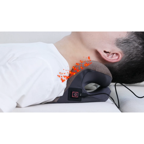 Neck Stretcher for Neck Pain Relief, Heated Cervical Traction