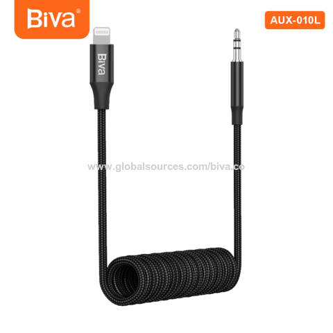 Buy Wholesale China Biva Aux-10l& Lighting To 3.5mm Jack Aux Cable For