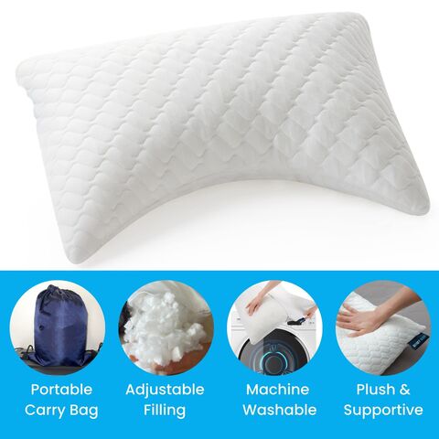 QUTOOL Cooling Bed Pillow Adjustable Shredded Memory Foam Pillows