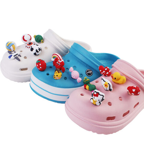 Buy Wholesale China Wholesale  Hot Selling 3d Cartoon Croc Shoe Charms  Cute Clog Shoe Decoration Bracelets Wrist Strap Accessories For Crocs & Shoe  Charms at USD 0.16