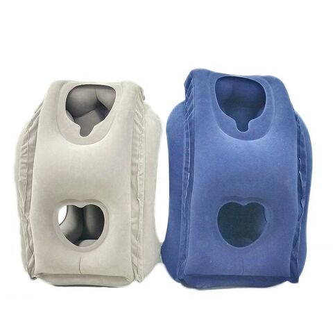 Inflatable Air Cushion Travel Pillow Headrest Chin Support