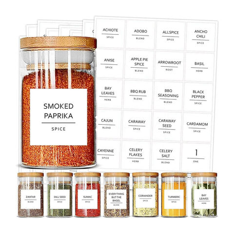 (500pc/Roll) 1 Label Stickers for Jars and Lids - Pantry Labels | Mason  Jar Labels | Sticker Labels | Canning Labels | Spice Labels | Bottle Labels  