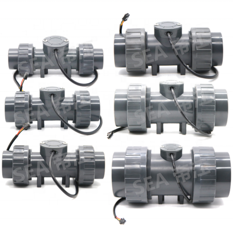 New Original Dn25-80 Plastic Pvc Water Flow Sensor Paddle Wheel Turbine ...