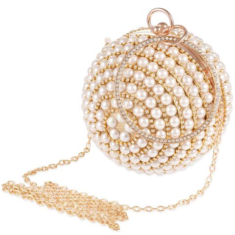 Women Pearl Round Dinner Bag - The Little Connection