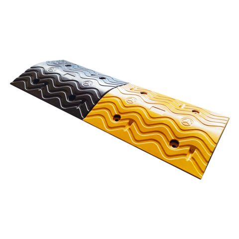 Road Safety Elastic Premium Rubber Yellow And Black Wavy Shape Speed Bumps  Traffic Safety Reducer - China Wholesale Speed Hump $9.2 from Sanmen Cafu  Rubber & Plastic Co., Ltd.