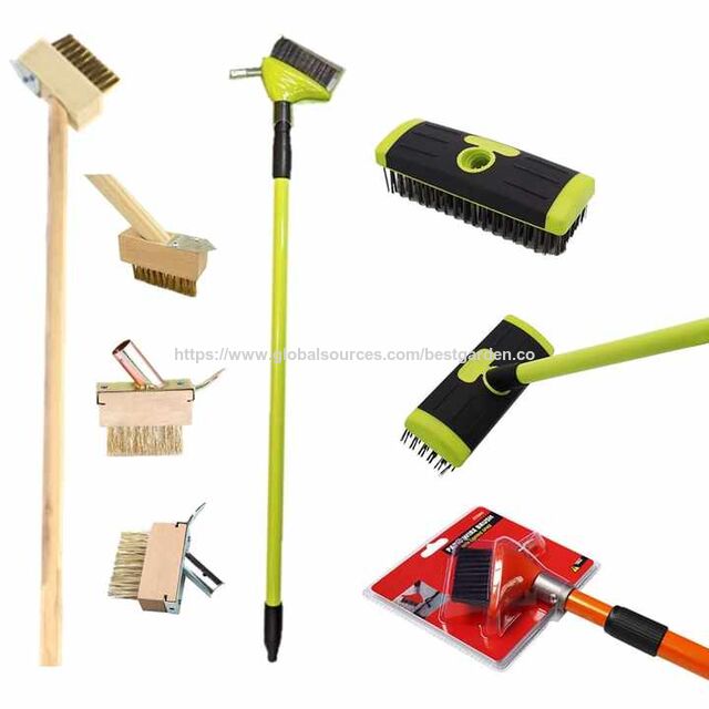 Outil 3 en 1 pour enlever les mauvaises herbes, la mousse et la saleté des pavés de jardin, allées, fissures et terrasses - Brosse métallique rigide pour terrasses et toitures for sale at factory direct price