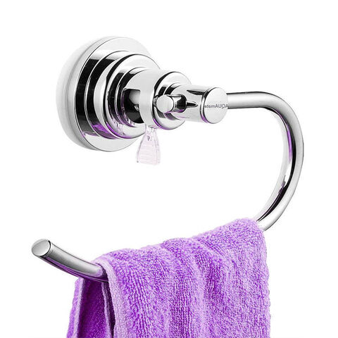 Without Drilling Wall Mounted Bathroom Bath Hand Towel Hook Holder Vacuum  Suction Abs Chrome Kitchen Towel Holder For Bathroom $4.25 - Wholesale  China Hand Towel Holder at factory prices from Dongguan Aquamate