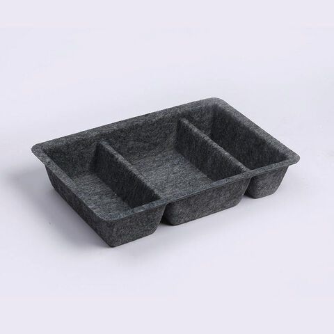 Plastic Organizer Tray with 6 Dividers