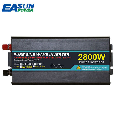 Solar power Inverter 2000W 3000W 4000W 5000w pure sine wave 12v To 220v AC  Voltage Converter Car Micro Inverter
