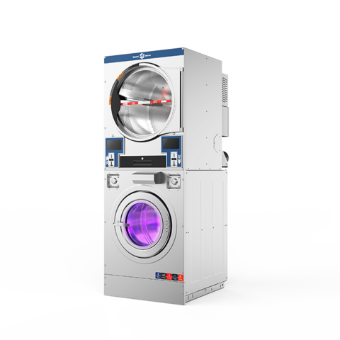 15kg 20kg Speed Union Stacked Washer And Dryer Laundry Machine $2000 -  Wholesale China Laundry Machine at factory prices from Shanghai Qiaohe  Laundry Equipment Manufacturing Co., Ltd.