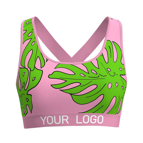 Custom Sports Bras for Women Girls, Personalized Image Logo Text