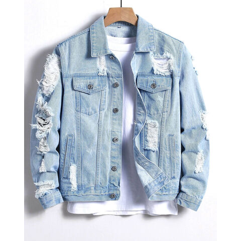 New Design Custom Clothing Fashion Denim Jacket For Men Stylish