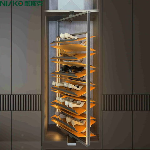  360-degree Rotating Shoe Cabinet, Shoe Rack For