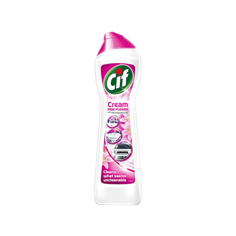 Cif Pink Multipurpose Surface Cream Cleaner with Floral Fragrance Pack of 3