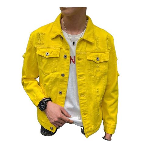 Amazon.com: Autumn Denim Jacket Coat Men Slim Streetwear Fashion Hip Hop  Bomber Jacket Outwear Army Green S : Clothing, Shoes & Jewelry