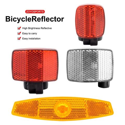 Bike Accessories Bike Front Rear Reflector Road Safety Reflection ...