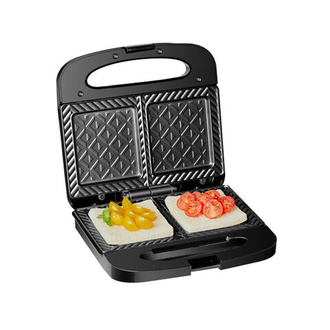 Basics Waffle, Sandwich Maker and Grill 3-in-1 Black, 700W