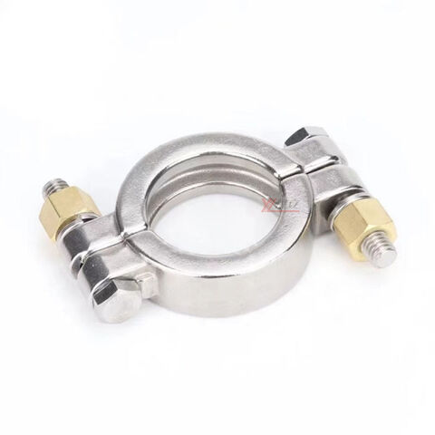 Hygienic food grade Sanitary Stainless Steel 304 SS316L DIN SMS 3A Tri-clamp Pipe Fitting high pressure Pin Clamp for sale at factory direct price