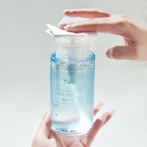 mineral water makeup remover