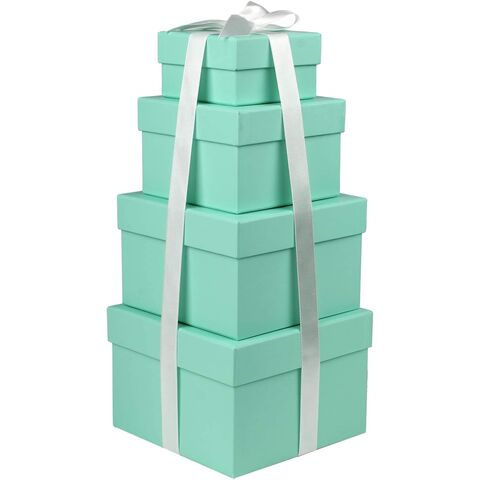 Yeaqee Paquete De 4 Cajas De Regalo Redondas Para El Día De San Valentin Con Tapas Caja De Flores Redondas Cajas De Regalo Anidadas Caja Negra